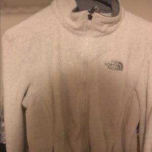 The north face white zip up